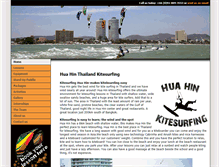 Tablet Screenshot of huahinkitesurfing.com